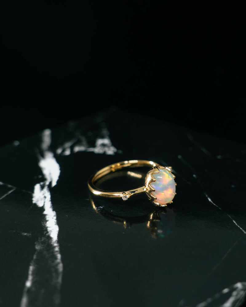 Oval Opal Ring