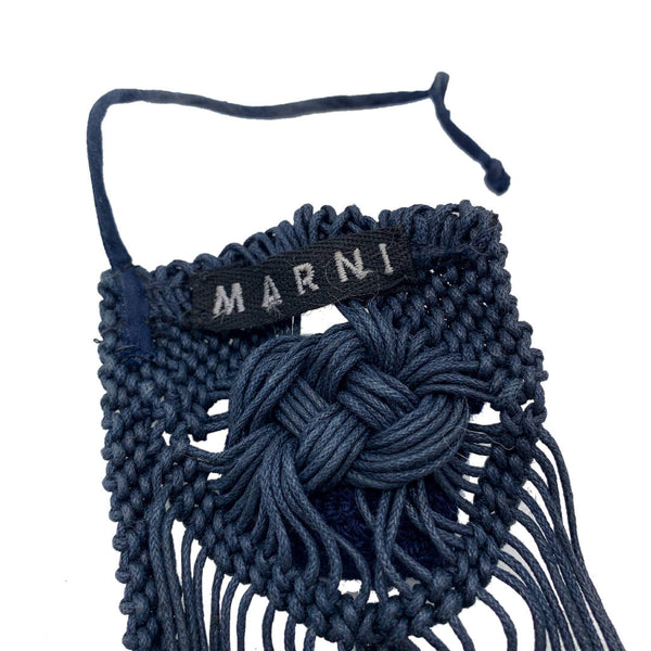 vintage Boho style macramé collar statement necklace by Marni