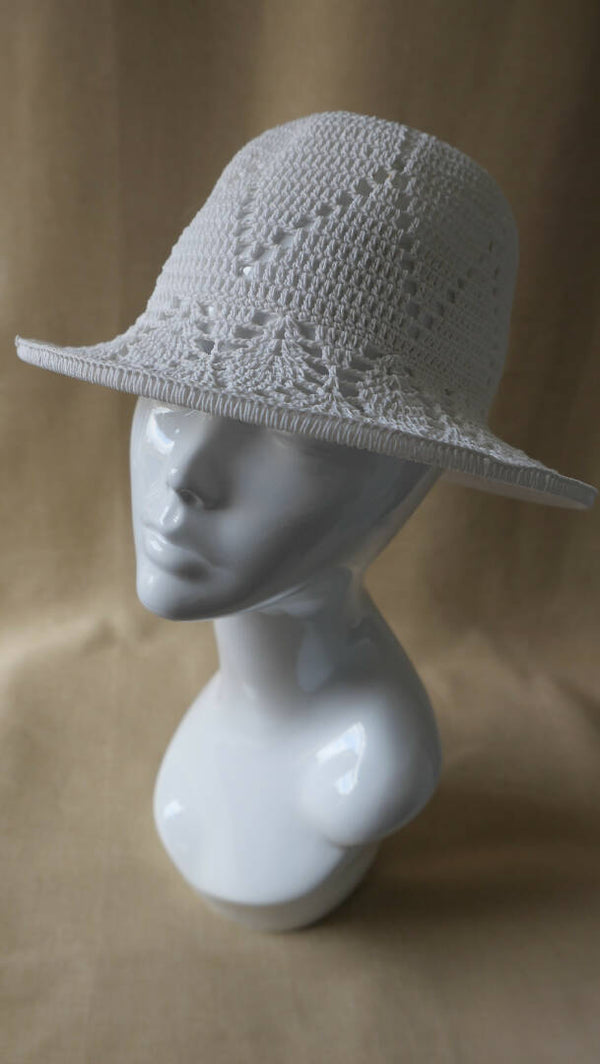 Linen white adjustable brim hat, cottagecore summer hat for women, sun bonnet crochet garden tulip hat, floppy wide brim hat, gift for girl