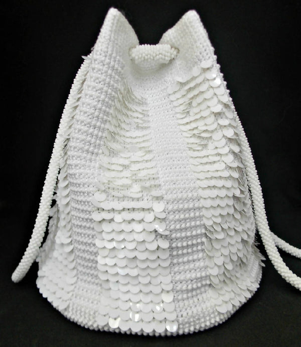 Crafted handbag "Bright White"