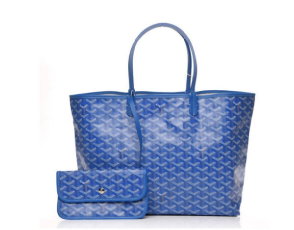 Goyard Saint Louis Tote Goyardine PM Sky Blue