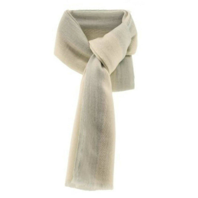 Vintage Silver Cream Cashmere Scarf