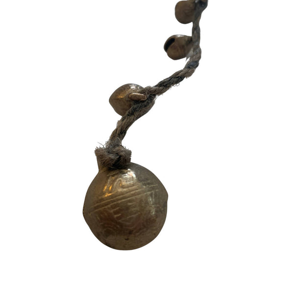Vintage Rustic Brass Bell Keychain Charm for your House
