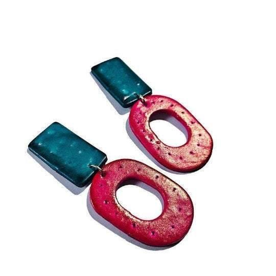 Modern Statement Earrings- "Lupa"