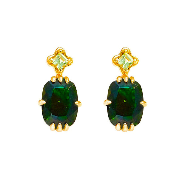 Aventurine Olivine Earring