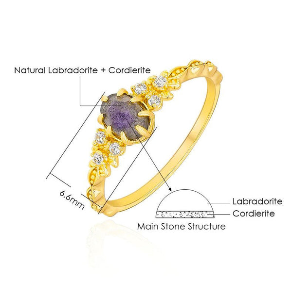 Cordierite Stone Ring