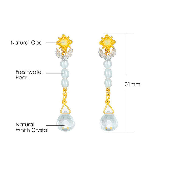 Crystal Pearl Earring