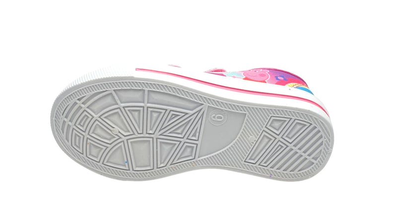 Peppa Pig Girls Twin Bar Canvas Shoes in Pink and Lilac