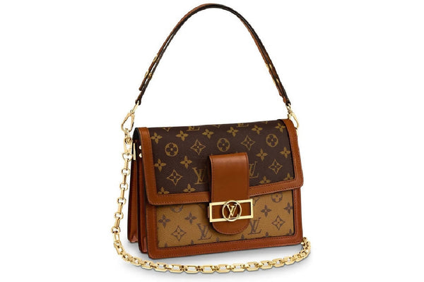 Louis Vuitton Dauphine Monogram Reverse MM Brown