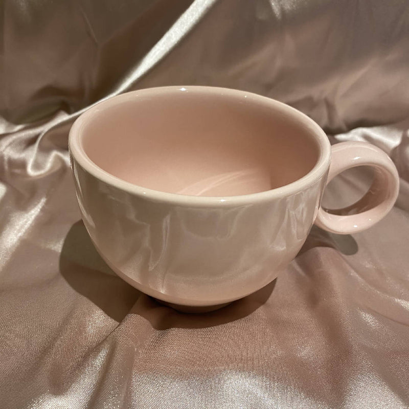 Peach Pink Cozy Pillow Ceramic Mug Set