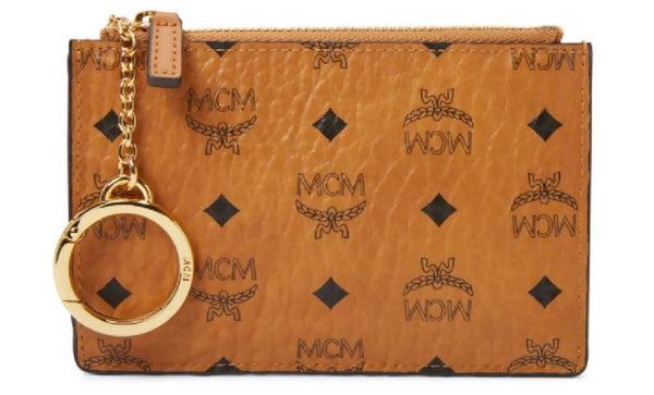 MCM Key Pouch Visetos Mini Cognac