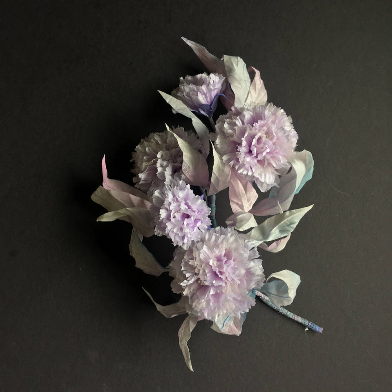 Carnation flower brooch