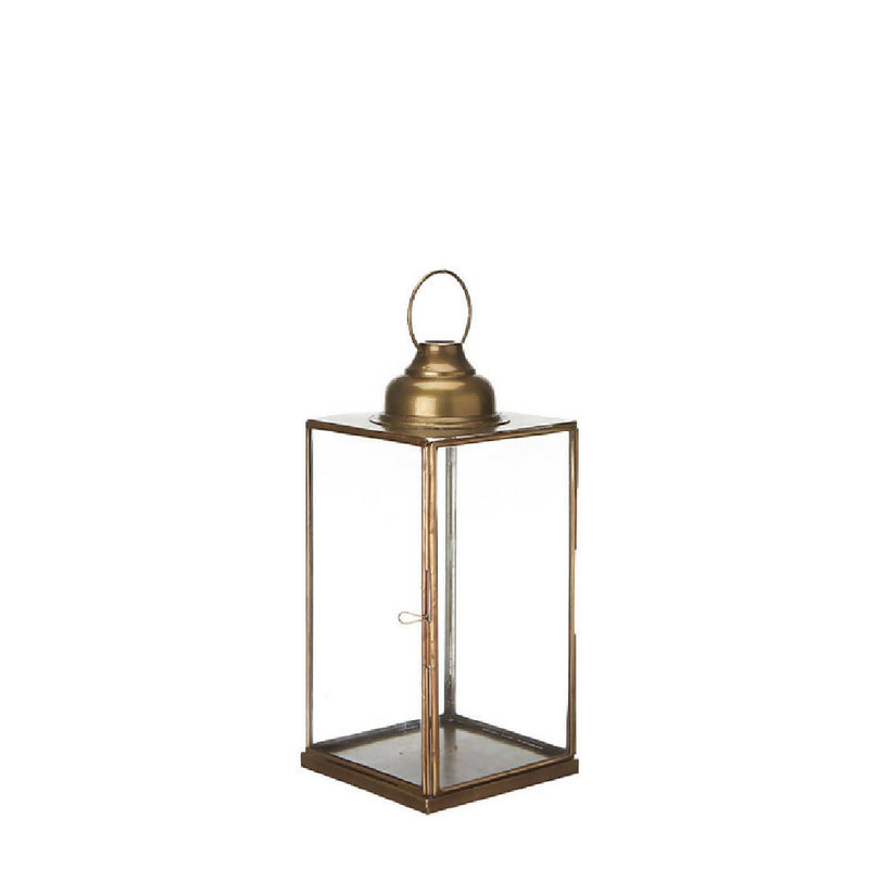 Gita Antique Brass Medium Lantern