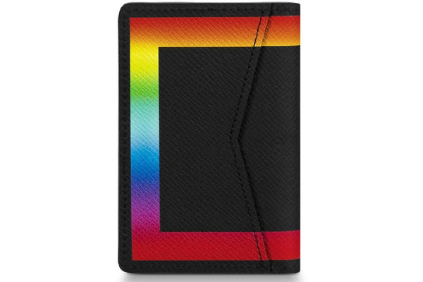 Louis Vuitton Pocket Organizer Taiga Black/Rainbow