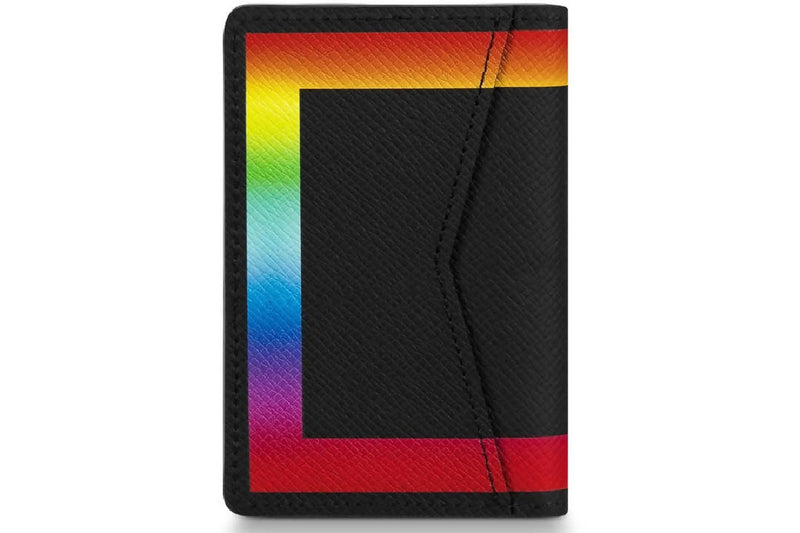 Louis Vuitton Pocket Organizer Taiga Black/Rainbow