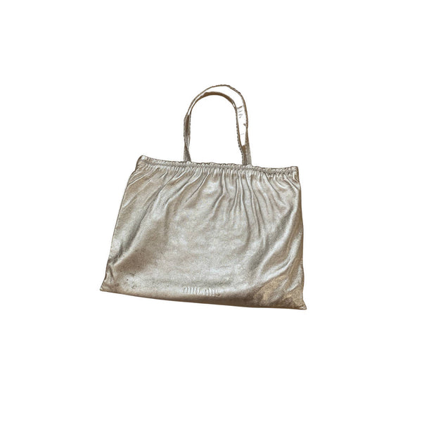VIntage Miu Miu Metallic silver Tote Bag
