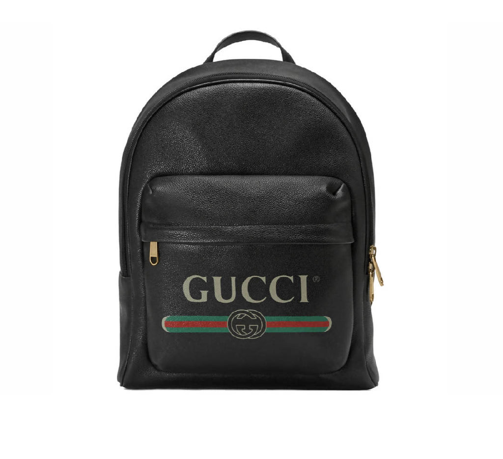 Gucci Black in Leather Backpack Vintage Logo | The Accessory Circle ...