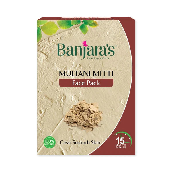 Banjara's Multani Mitti Face Pack Powder 100gms (5*20gms)