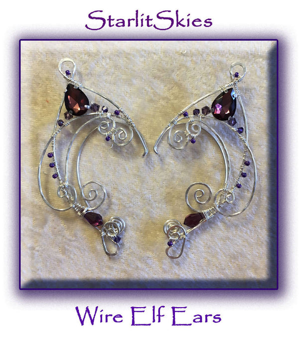 Hammered Fancy Ear Wraps