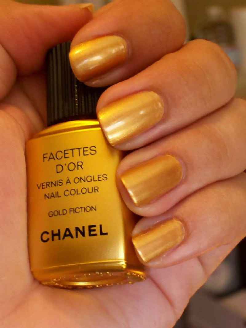 CHANEL Rare Le Vernis FACETTES D'OR GOLD FICTION Nail Colour Varnish Polish (80%)