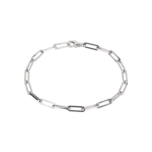 Box Link Chain Bracelet Sterling Silver