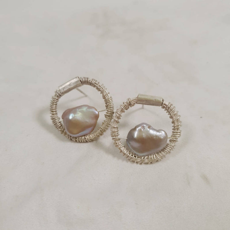 Pearl Floaters Earrings
