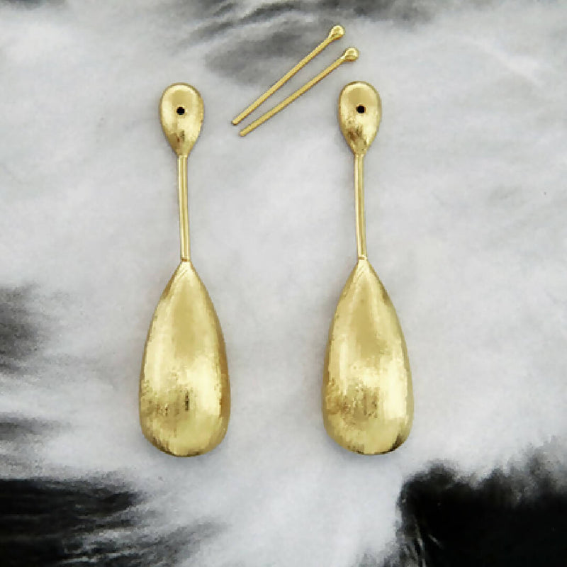Double Drop earring - gold colour