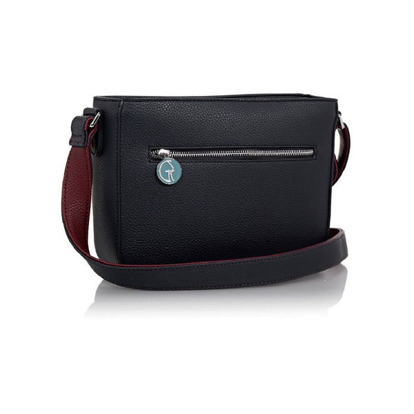 The Morphbag by GSK Cross-body Handbag in Burgundy Red and Navy Blue