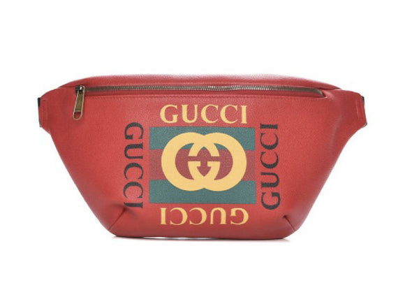 Gucci Logo Belt Bag Hibiscus Red