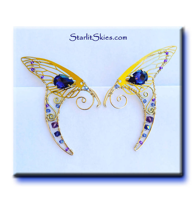 Brass Wing Ear Wraps