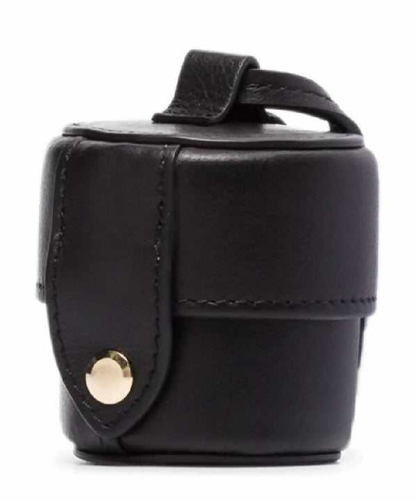 As New Jacquemus Cute Black Leather Micro Mini Shoulder Bag RRP £380 (M) for Airpods Coins Cards