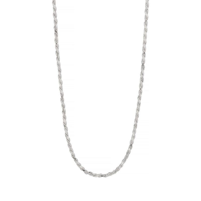 Rope Chain Necklace Sterling Silver