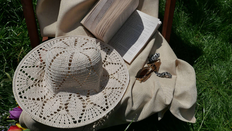 Linen sun hat, women sun hat, white adjustable brim hat, cottagecore summer, sun bonnet crochet garden tulip hat, floppy wide brim hat