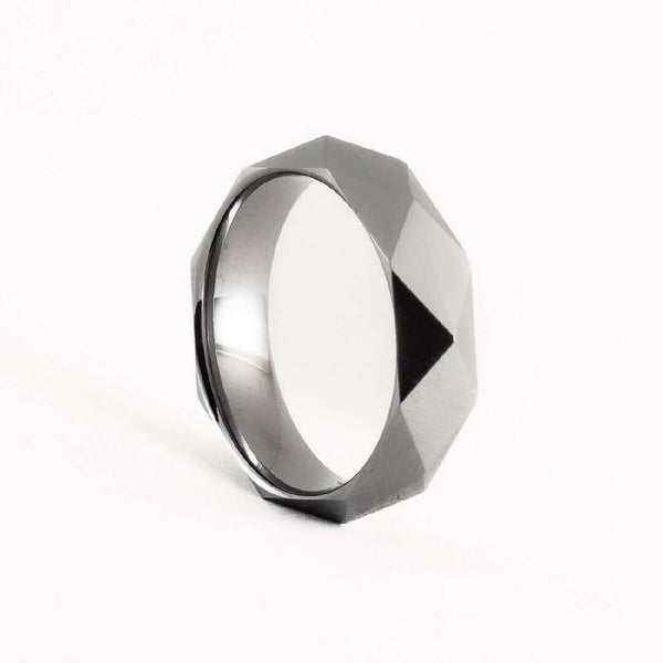 Geometric Tungsten Carbide Ring