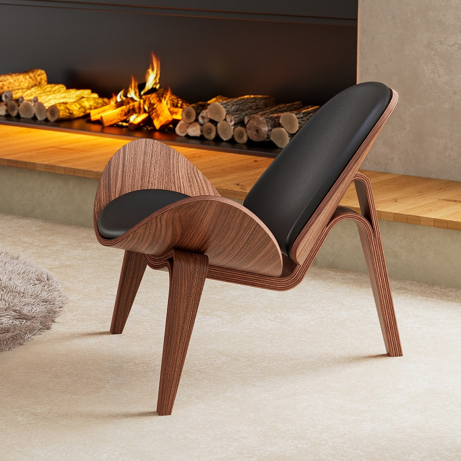 Wegner Shell Lounge Chair - Smiling Chair – The Accessory Circle by X ...