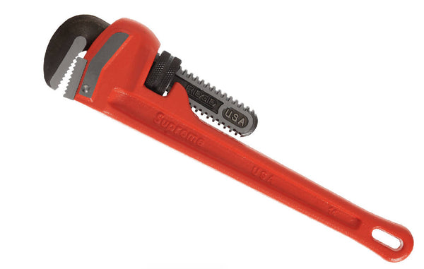 Supreme Ridgid Pipe Wrench Red