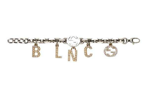 Gucci x Balenciaga The Hacker Project Charm Bracelet With Crystals