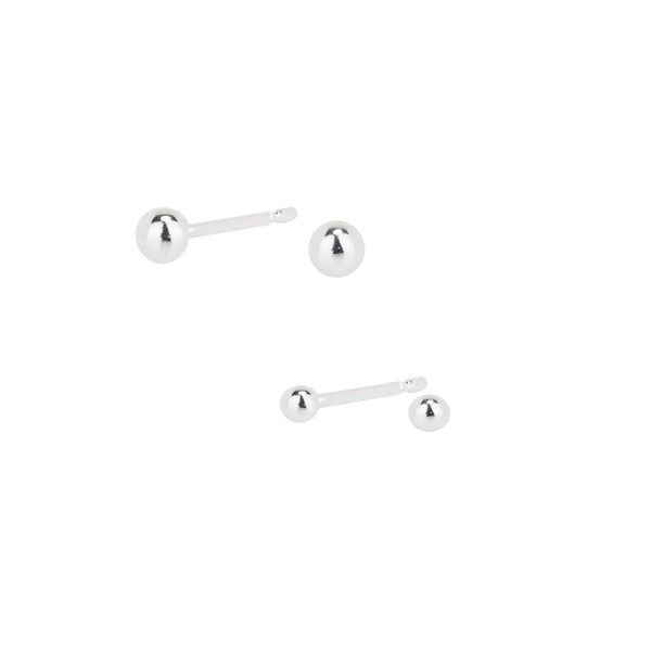 Tiny Dot Stud Earrings Sterling Silver