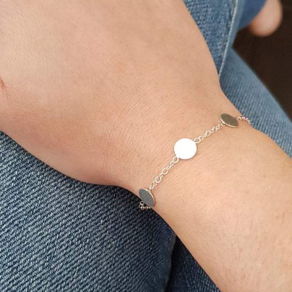 Basic Dot Bracelet Sterling Silver