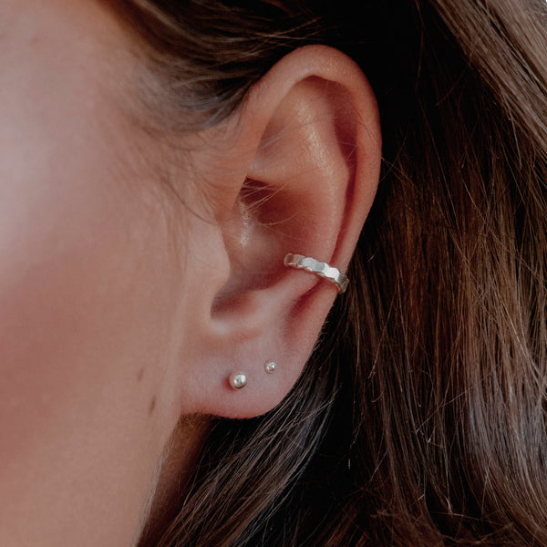 Tiny Dot Stud Earrings Sterling Silver