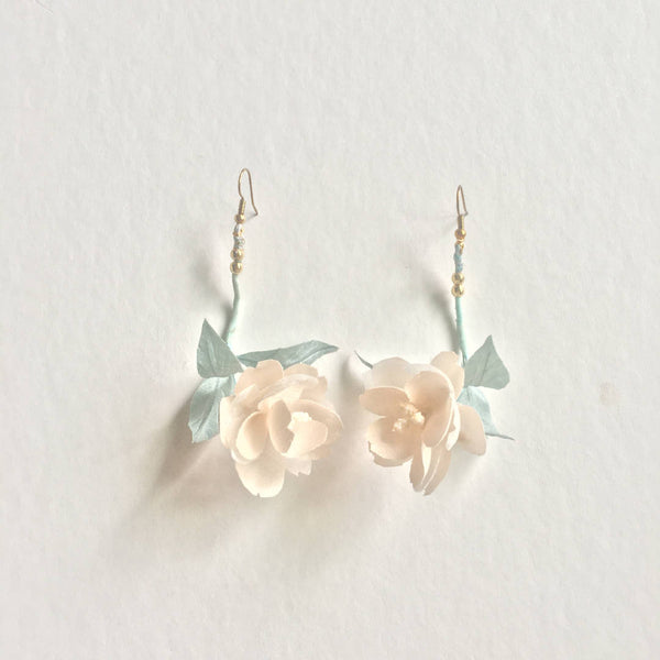 Pure Silk Flower Earrings
