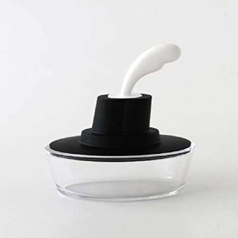 Black & Clear Ship Shape Butter dish - With butter knife - A di Alessi Brand New in Box