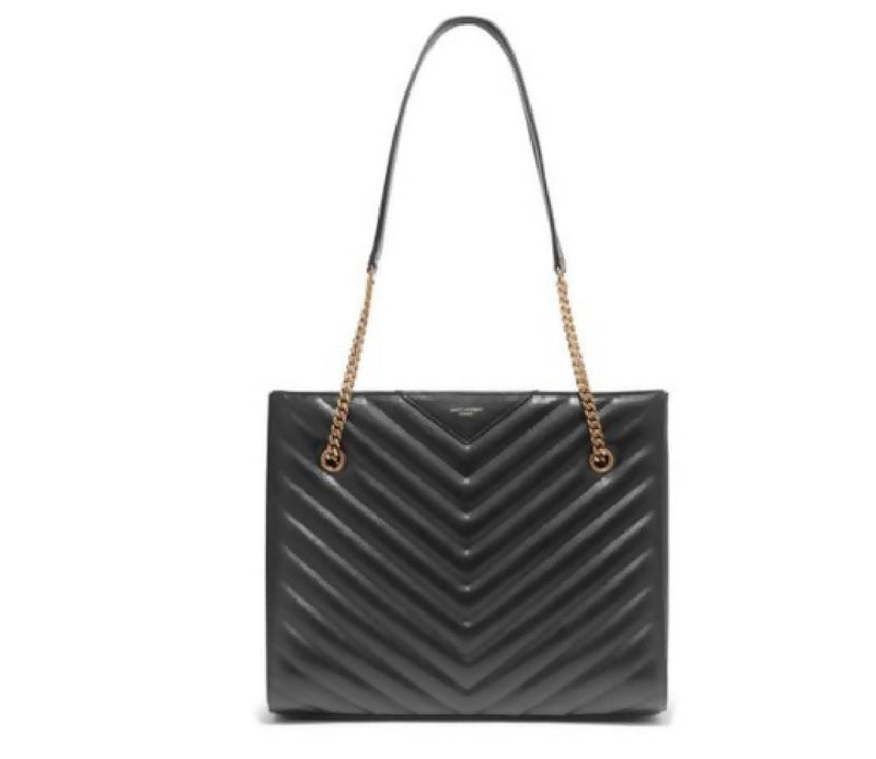 Saint Laurent Tribeca Tote Quilted Medium Black