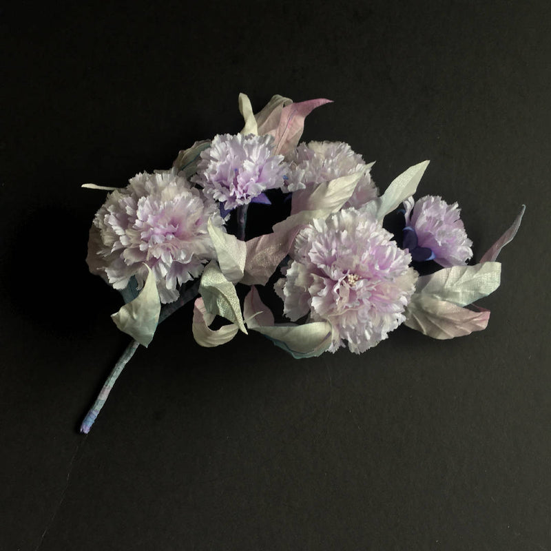 Carnation flower brooch