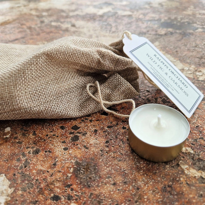 Tea light candles - unscented soy wax - set of 6 Candles Ralph's Orchard