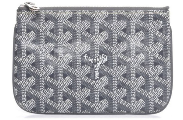 Goyard Senat Pouch Goyardine Mini Grey