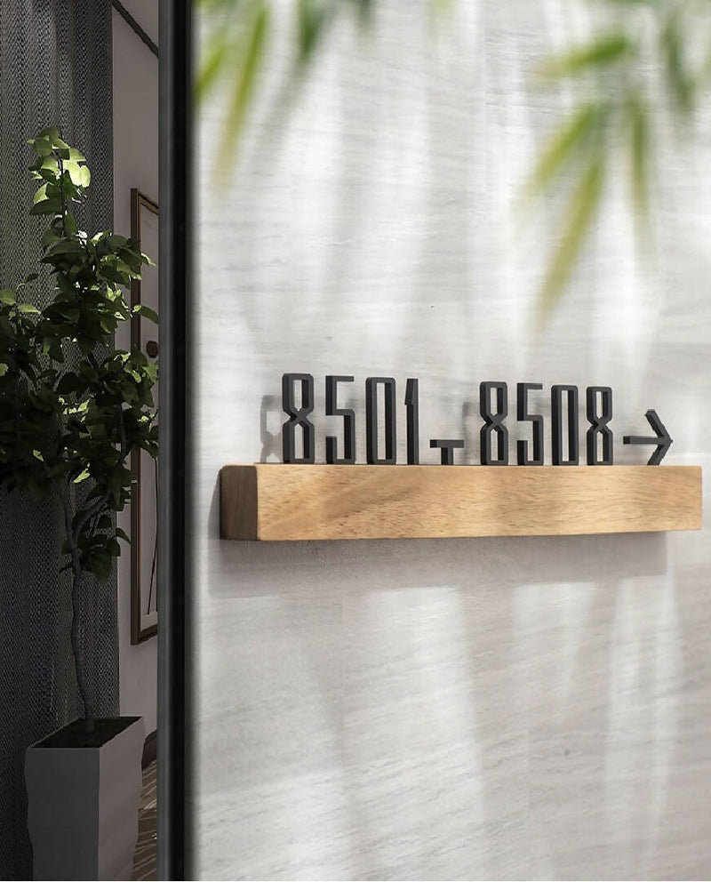 Custom Hotel Room Number Sign, Office Door Sign, Company Signage