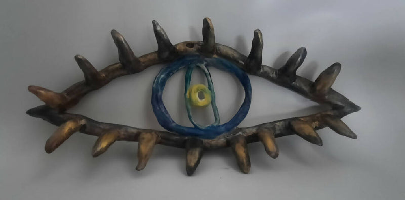 Evil Eye Hand Made Ceramic - Jewellery Wall Art