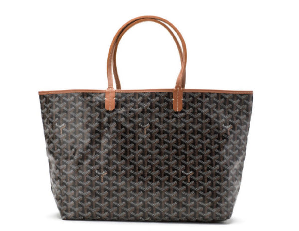 Goyard Saint Louis Tote Goyardine PM Black Gold