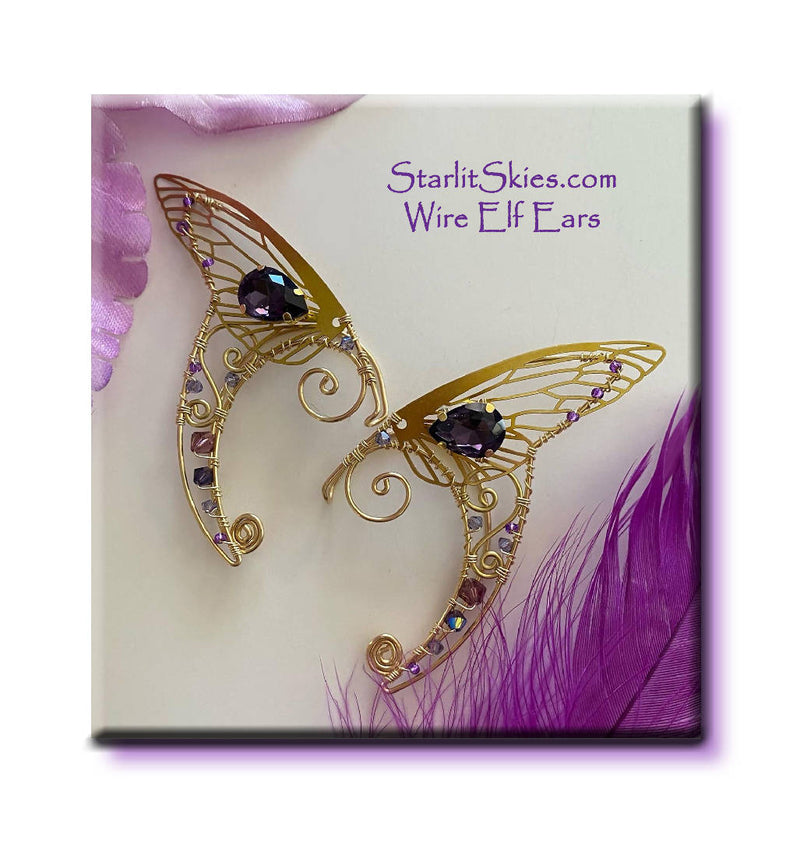 Brass Wing Ear Wraps